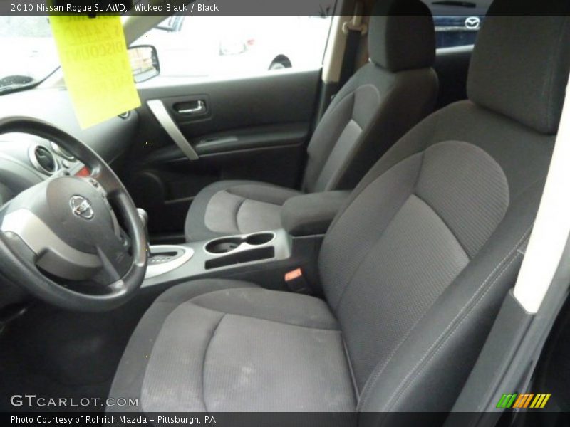 Wicked Black / Black 2010 Nissan Rogue SL AWD