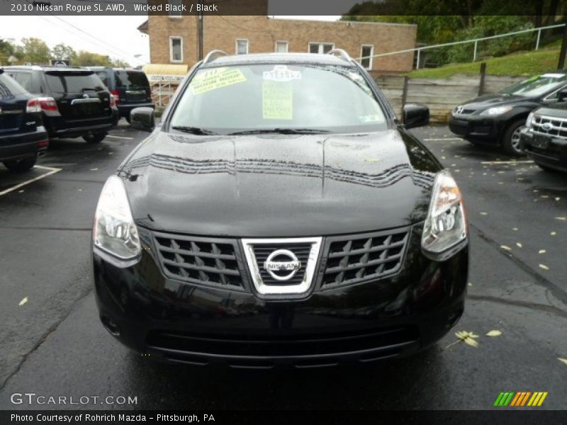 Wicked Black / Black 2010 Nissan Rogue SL AWD