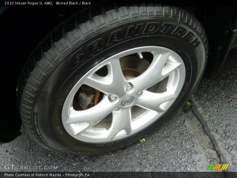 Wicked Black / Black 2010 Nissan Rogue SL AWD