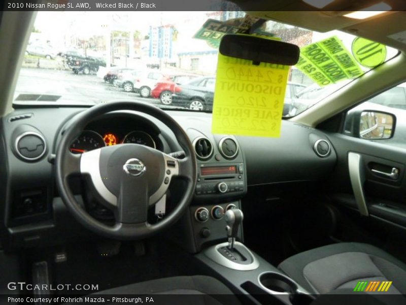 Wicked Black / Black 2010 Nissan Rogue SL AWD