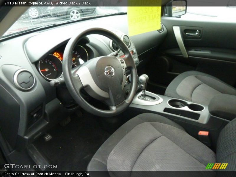 Wicked Black / Black 2010 Nissan Rogue SL AWD