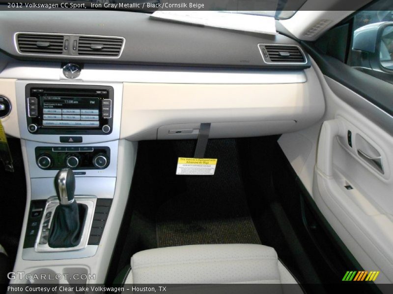 Iron Gray Metallic / Black/Cornsilk Beige 2012 Volkswagen CC Sport