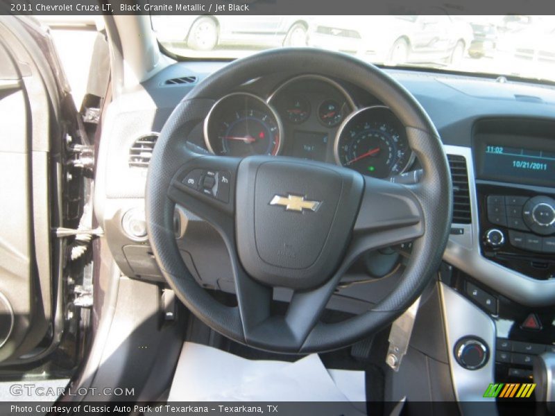 Black Granite Metallic / Jet Black 2011 Chevrolet Cruze LT