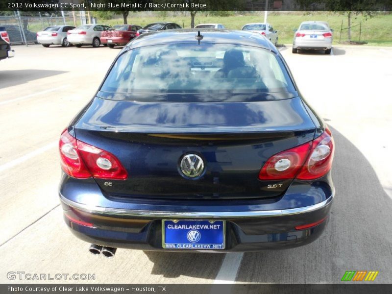Night Blue Metallic / Black/Cornsilk Beige 2012 Volkswagen CC Sport