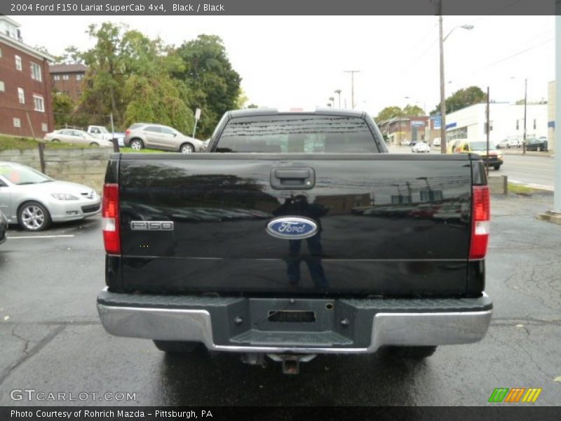 Black / Black 2004 Ford F150 Lariat SuperCab 4x4