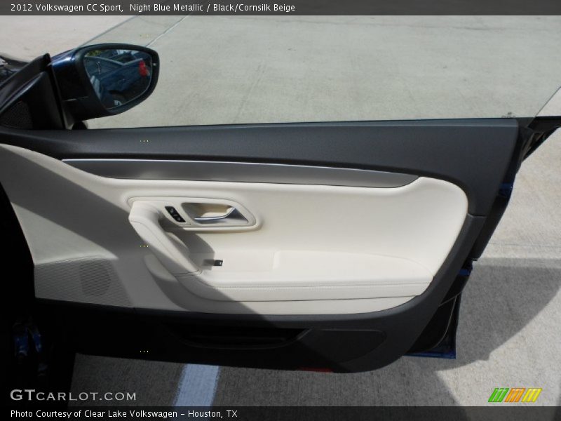 Night Blue Metallic / Black/Cornsilk Beige 2012 Volkswagen CC Sport