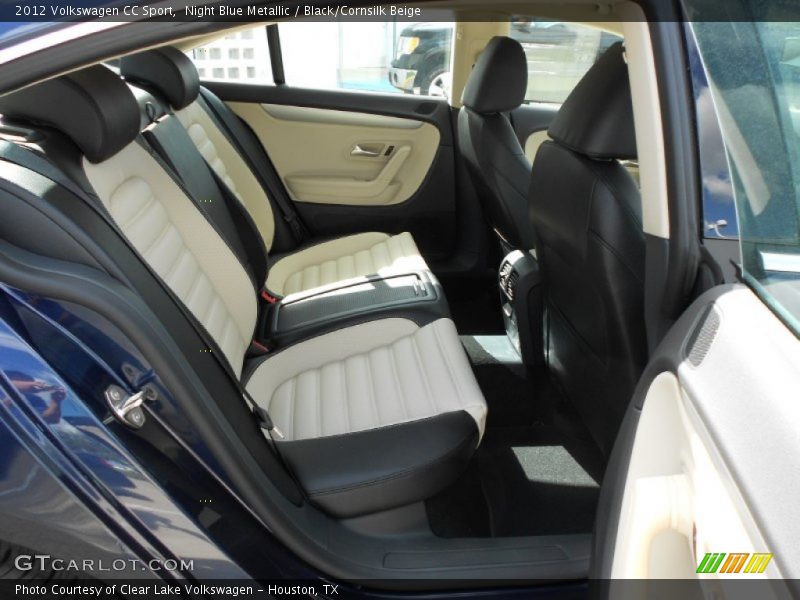 Night Blue Metallic / Black/Cornsilk Beige 2012 Volkswagen CC Sport