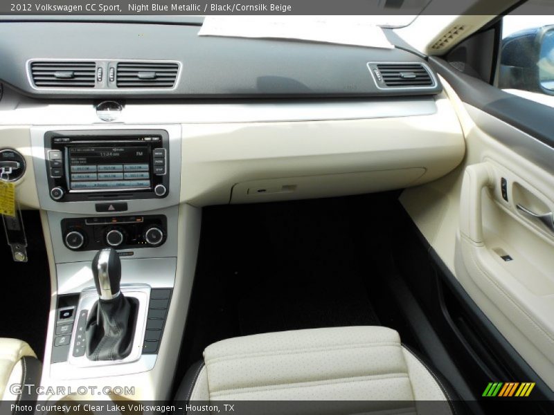 Night Blue Metallic / Black/Cornsilk Beige 2012 Volkswagen CC Sport