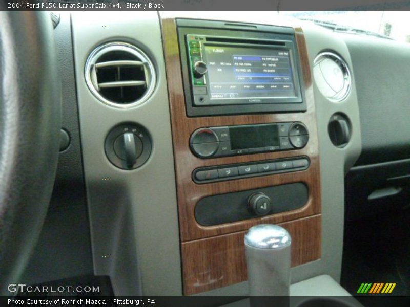 Black / Black 2004 Ford F150 Lariat SuperCab 4x4