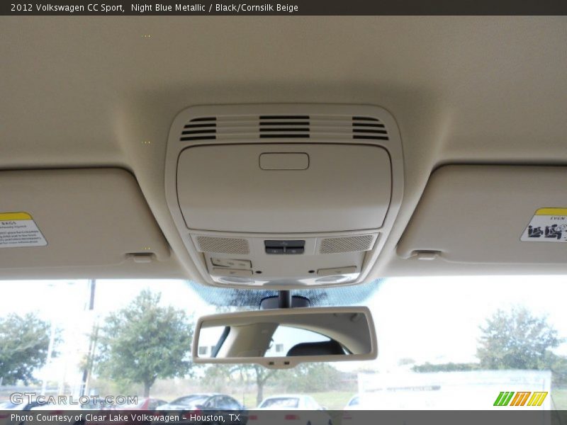 Night Blue Metallic / Black/Cornsilk Beige 2012 Volkswagen CC Sport