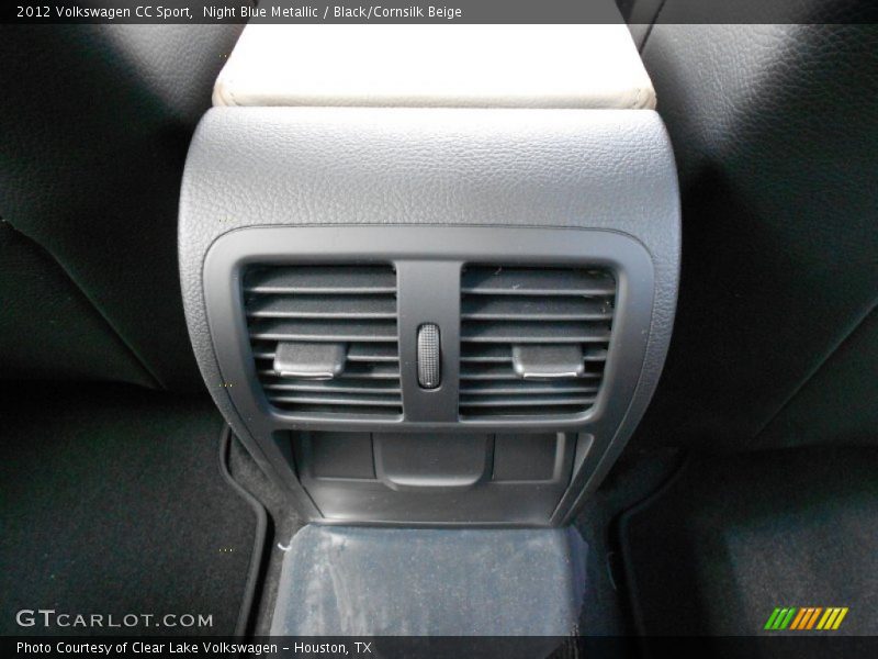 Night Blue Metallic / Black/Cornsilk Beige 2012 Volkswagen CC Sport