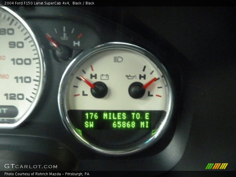 Black / Black 2004 Ford F150 Lariat SuperCab 4x4