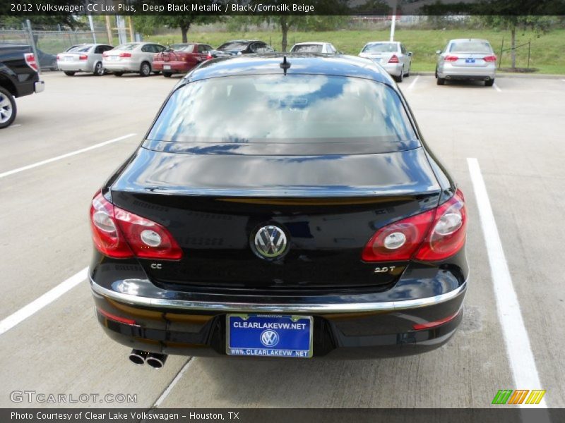 Deep Black Metallic / Black/Cornsilk Beige 2012 Volkswagen CC Lux Plus