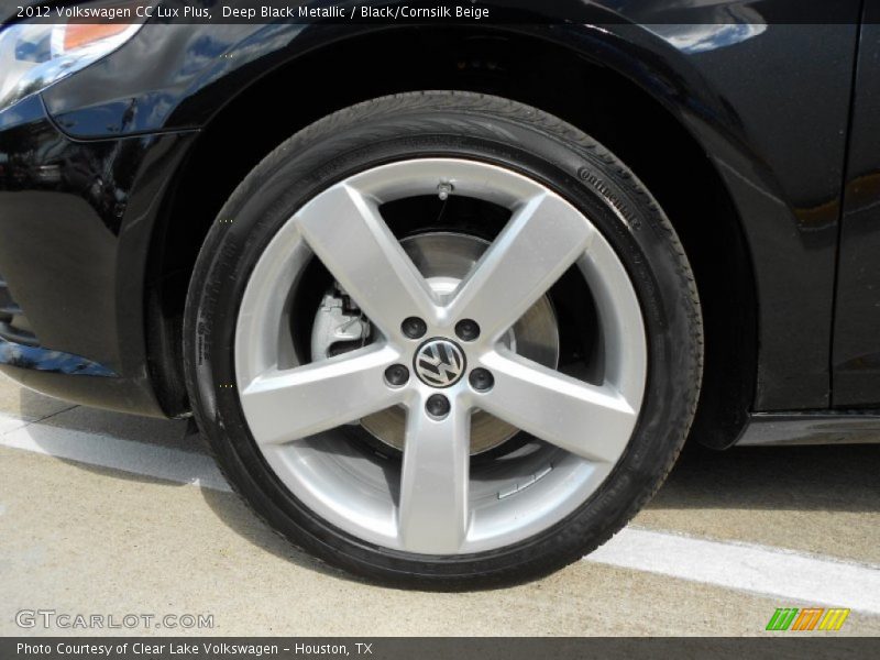 Deep Black Metallic / Black/Cornsilk Beige 2012 Volkswagen CC Lux Plus