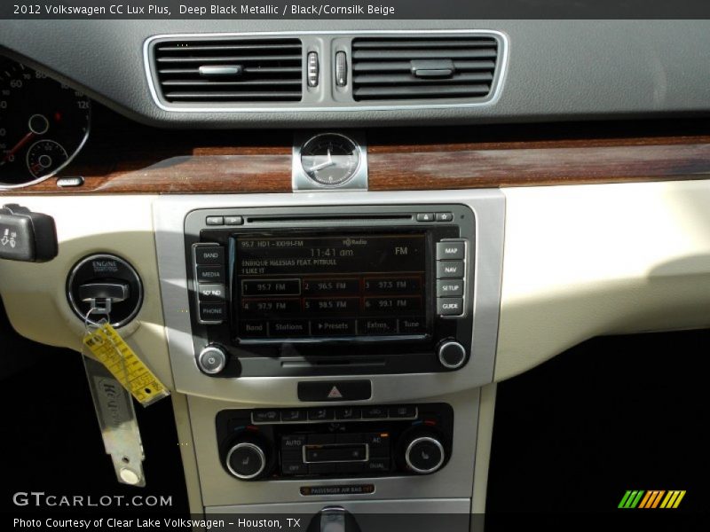 Deep Black Metallic / Black/Cornsilk Beige 2012 Volkswagen CC Lux Plus