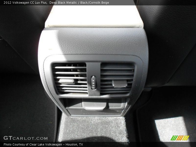 Deep Black Metallic / Black/Cornsilk Beige 2012 Volkswagen CC Lux Plus