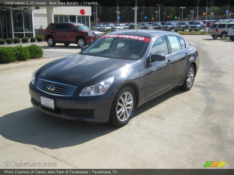 Blue Slate Metallic / Graphite 2008 Infiniti G 35 Sedan