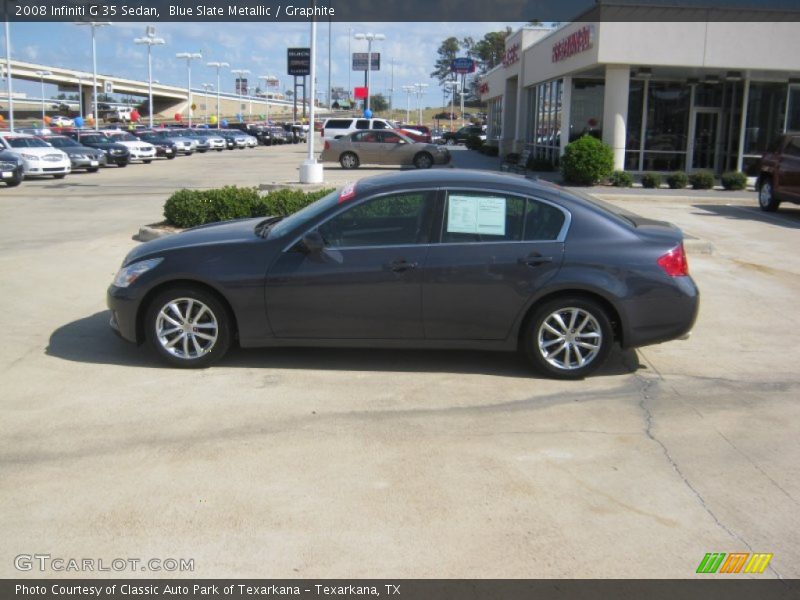 Blue Slate Metallic / Graphite 2008 Infiniti G 35 Sedan