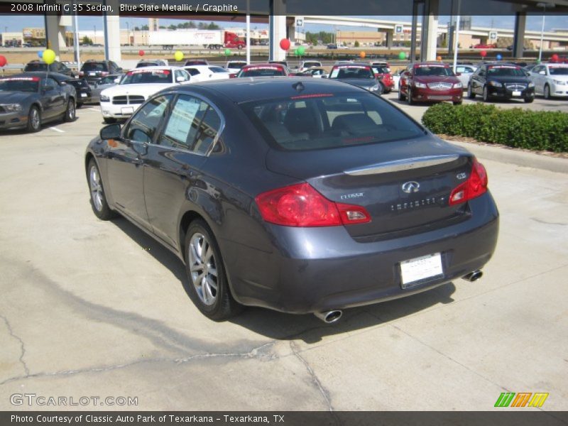 Blue Slate Metallic / Graphite 2008 Infiniti G 35 Sedan