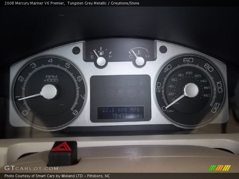 Tungsten Grey Metallic / Greystone/Stone 2008 Mercury Mariner V6 Premier