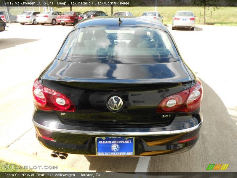 Deep Black Metallic / Black/Cornsilk Beige 2012 Volkswagen CC R-Line