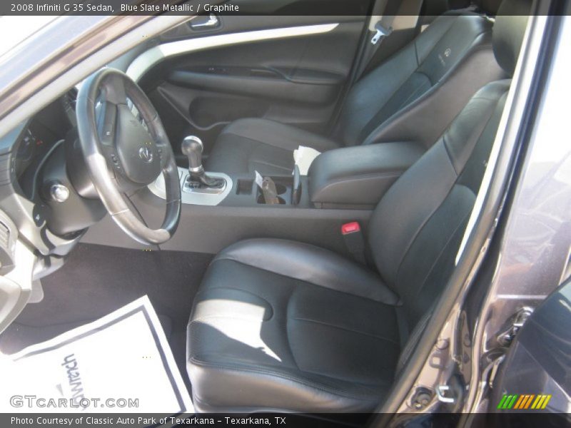 Blue Slate Metallic / Graphite 2008 Infiniti G 35 Sedan