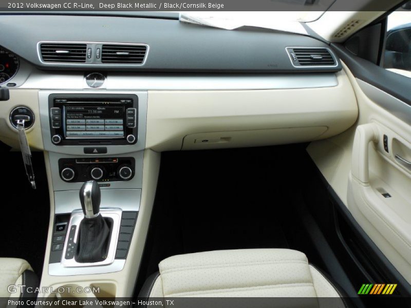 Deep Black Metallic / Black/Cornsilk Beige 2012 Volkswagen CC R-Line