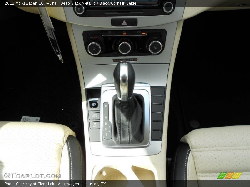 Deep Black Metallic / Black/Cornsilk Beige 2012 Volkswagen CC R-Line