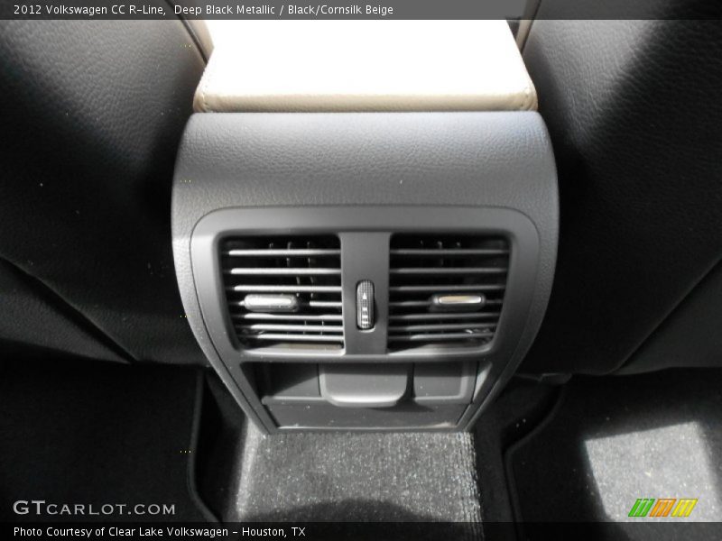 Deep Black Metallic / Black/Cornsilk Beige 2012 Volkswagen CC R-Line