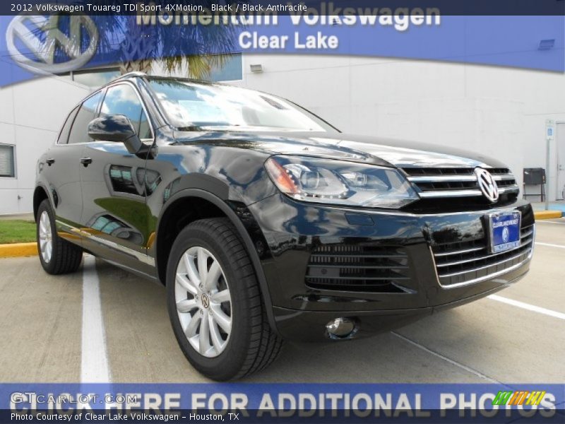 Black / Black Anthracite 2012 Volkswagen Touareg TDI Sport 4XMotion