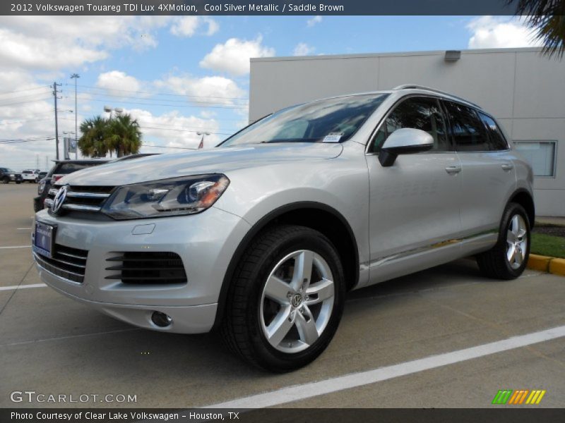 Cool Silver Metallic / Saddle Brown 2012 Volkswagen Touareg TDI Lux 4XMotion