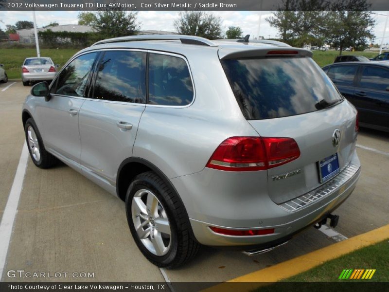Cool Silver Metallic / Saddle Brown 2012 Volkswagen Touareg TDI Lux 4XMotion