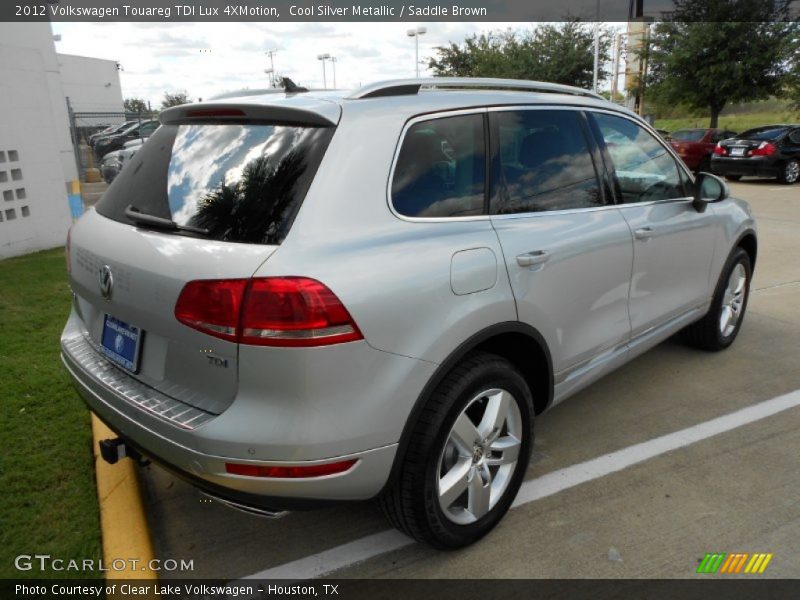 Cool Silver Metallic / Saddle Brown 2012 Volkswagen Touareg TDI Lux 4XMotion