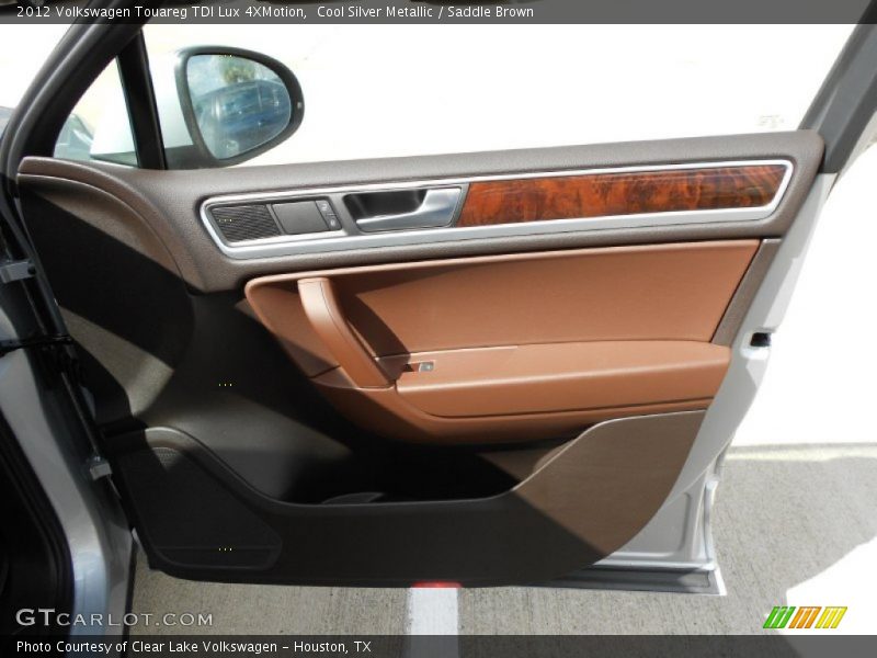 Cool Silver Metallic / Saddle Brown 2012 Volkswagen Touareg TDI Lux 4XMotion