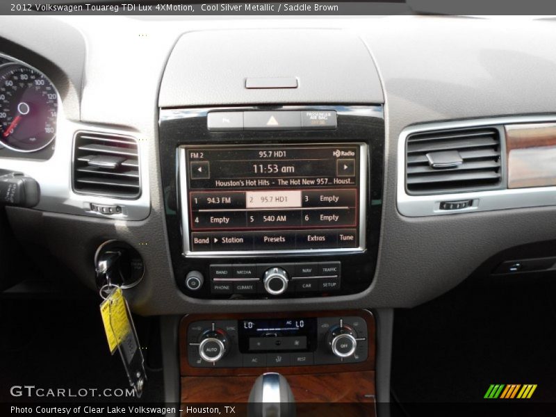 Cool Silver Metallic / Saddle Brown 2012 Volkswagen Touareg TDI Lux 4XMotion
