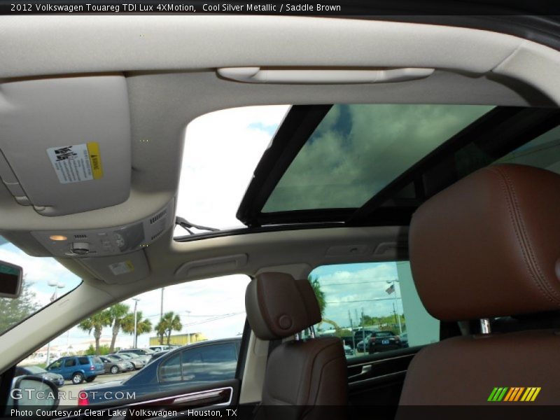 Cool Silver Metallic / Saddle Brown 2012 Volkswagen Touareg TDI Lux 4XMotion