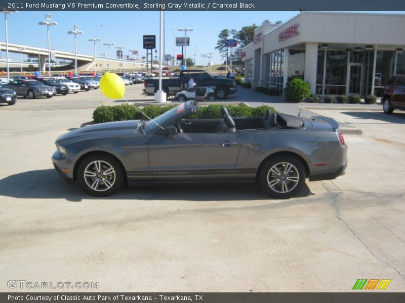 Sterling Gray Metallic / Charcoal Black 2011 Ford Mustang V6 Premium Convertible