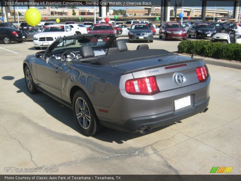 Sterling Gray Metallic / Charcoal Black 2011 Ford Mustang V6 Premium Convertible