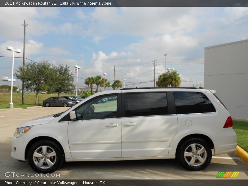 Calla Lily White / Sierra Stone 2011 Volkswagen Routan SE