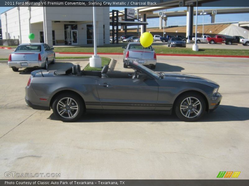 Sterling Gray Metallic / Charcoal Black 2011 Ford Mustang V6 Premium Convertible