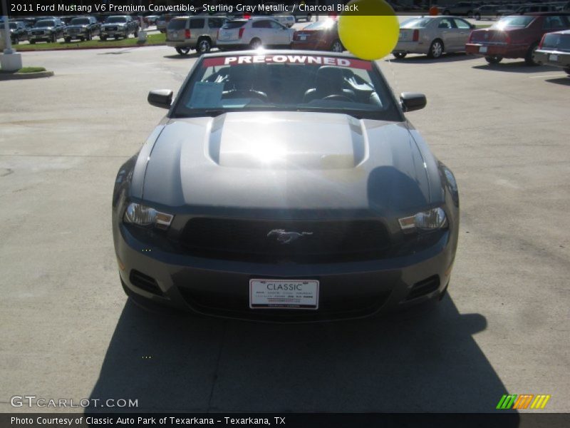 Sterling Gray Metallic / Charcoal Black 2011 Ford Mustang V6 Premium Convertible