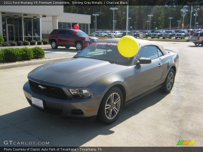 Sterling Gray Metallic / Charcoal Black 2011 Ford Mustang V6 Premium Convertible