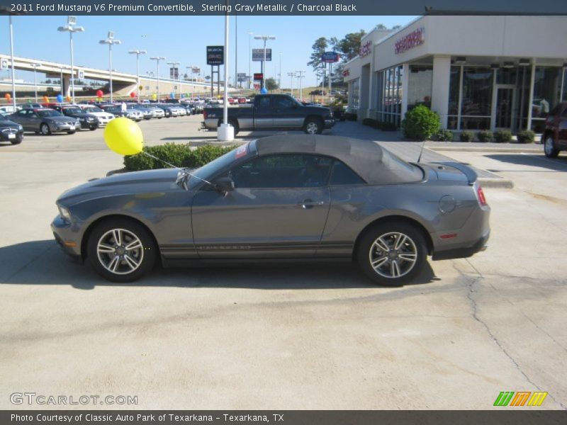 Sterling Gray Metallic / Charcoal Black 2011 Ford Mustang V6 Premium Convertible