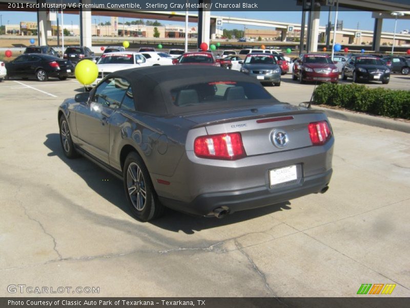 Sterling Gray Metallic / Charcoal Black 2011 Ford Mustang V6 Premium Convertible