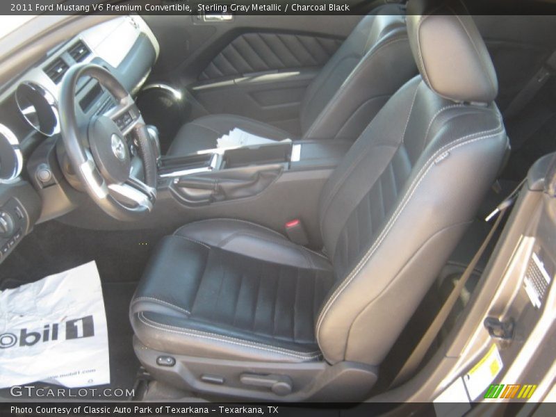 Sterling Gray Metallic / Charcoal Black 2011 Ford Mustang V6 Premium Convertible