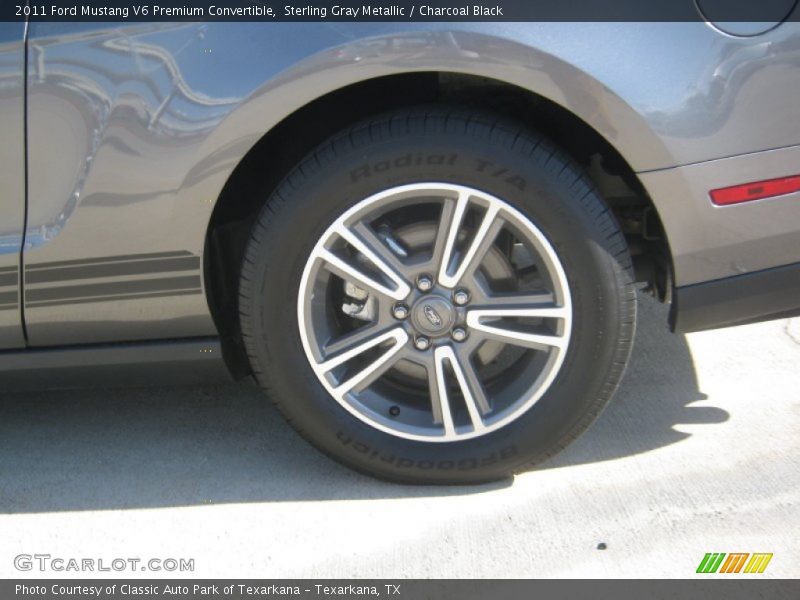 Sterling Gray Metallic / Charcoal Black 2011 Ford Mustang V6 Premium Convertible