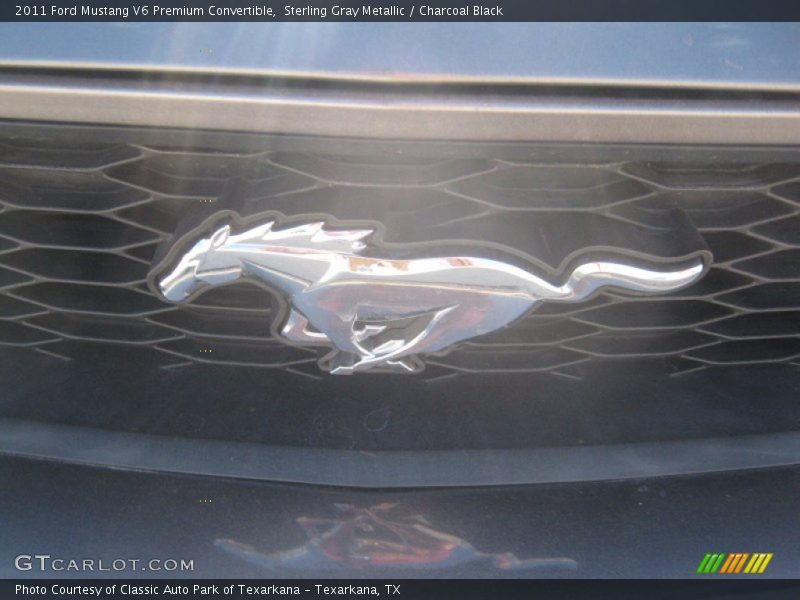 Sterling Gray Metallic / Charcoal Black 2011 Ford Mustang V6 Premium Convertible