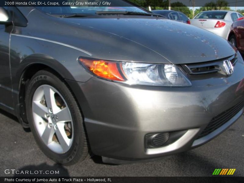 Galaxy Gray Metallic / Gray 2008 Honda Civic EX-L Coupe