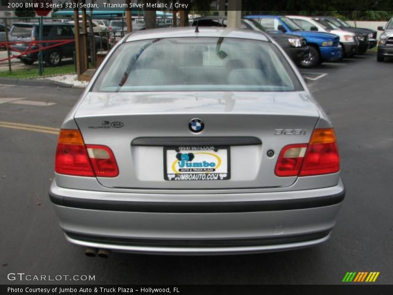 Titanium Silver Metallic / Grey 2000 BMW 3 Series 323i Sedan