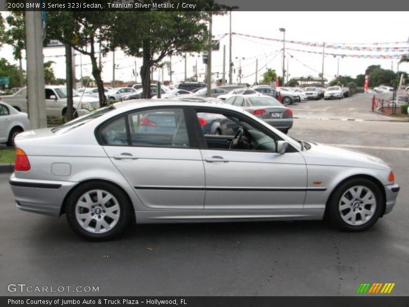 Titanium Silver Metallic / Grey 2000 BMW 3 Series 323i Sedan